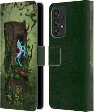 Head Case Designs Officially Licensed Simone Gatterwe Secret Wood Lands and Places Leather Book Wallet Case Cover Compatible with Galaxy A33 5G (2022)