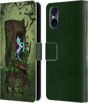 Head Case Designs Officially Licensed Simone Gatterwe Secret Wood Lands and Places Leather Book Wallet Case Cover Compatible with Sony Xperia 5 V 5G