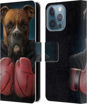 Head Case Designs Officially Licensed Vincent HIE Boxer Canidae Leather Book Wallet Case Cover Compatible with Apple iPhone 13 Pro