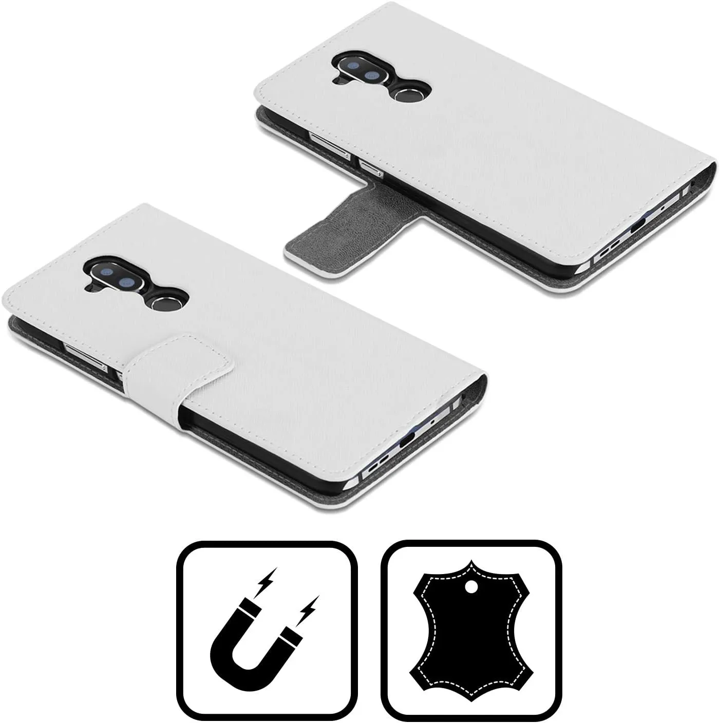 Head Case Designs Officially Licensed Vincent HIE Boxer Canidae Leather Book Wallet Case Cover Compatible with Nokia G42