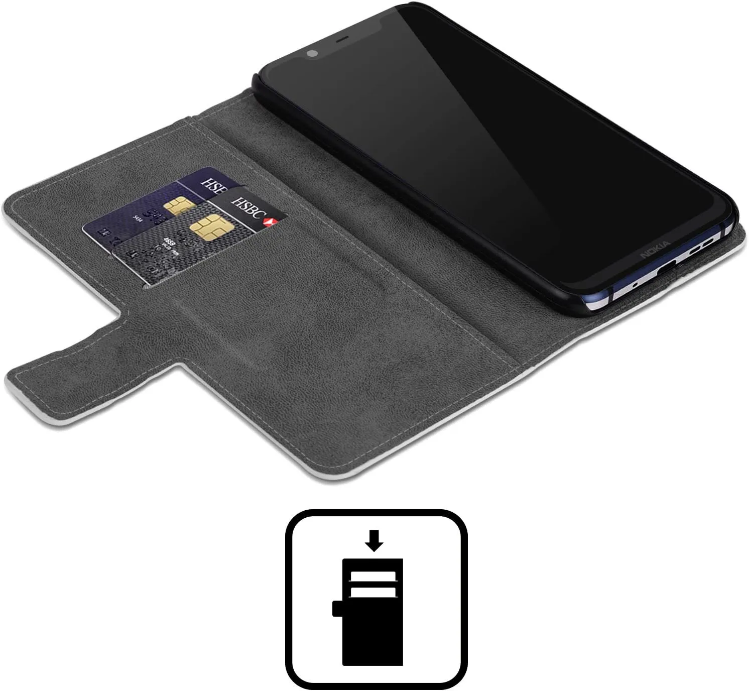 Head Case Designs Officially Licensed Vincent HIE Boxer Canidae Leather Book Wallet Case Cover Compatible with Nokia G42