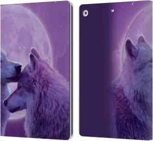 Head Case Designs Officially Licensed Vincent HIE Loving Wolves Canidae Leather Book Wallet Case Cover Compatible with Apple iPad 10.2 2019/2020/2021