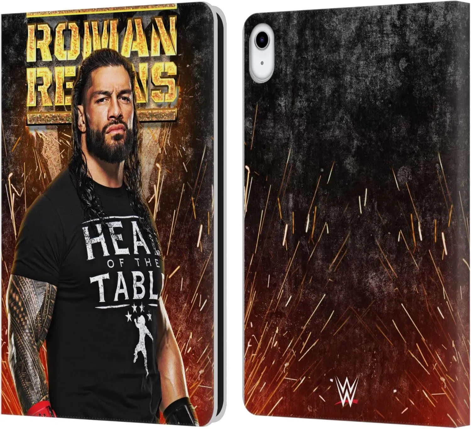 Head Case Designs Officially Licensed WWE Grunge Roman Reigns Leather Book Wallet Case Cover Compatible with Apple iPad 10.9 (2022)