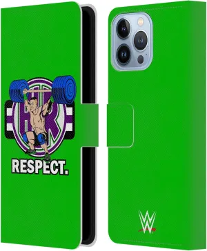 Head Case Designs Officially Licensed WWE John Cenation Respect 2017/18 Superstars 4 Leather Book Wallet Case Cover Compatible with Apple iPhone 13 Pro Max