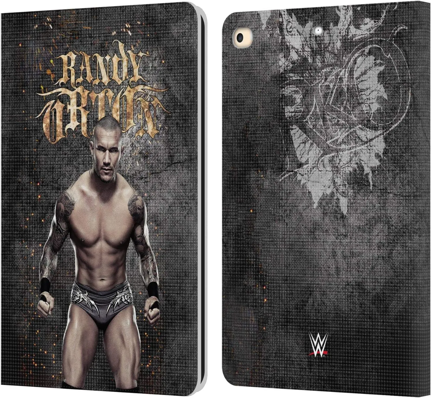 Head Case Designs Officially Licensed WWE LED Image Randy Orton Leather Book Wallet Case Cover Compatible with Apple iPad 9.7 2017 / iPad 9.7 2018
