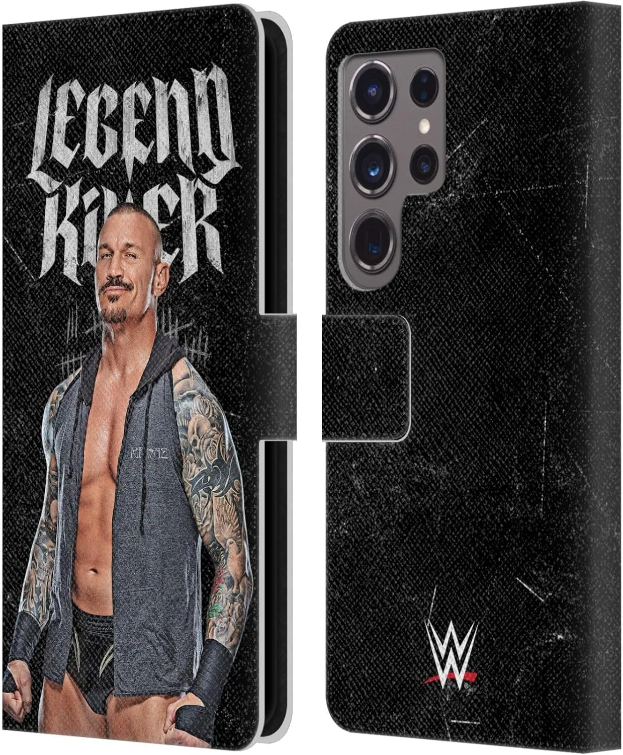Head Case Designs Officially Licensed WWE Legend Killer Randy Orton Leather Book Wallet Case Cover Compatible with Samsung Galaxy S24 Ultra 5G