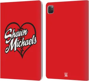 Head Case Designs Officially Licensed WWE Logo Shawn Michaels Leather Book Wallet Case Cover Compatible with Apple iPad Pro 11 2020/2021 / 2022