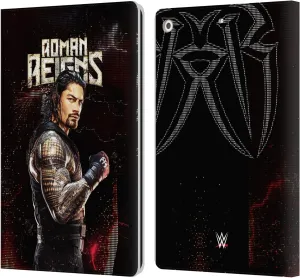 Head Case Designs Officially Licensed WWE Roman Reigns Superstars Leather Book Wallet Case Cover Compatible with Apple iPad 10.2 2019/2020/2021