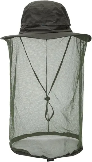 Head Net Hat Nylon Mesh Mosquito Net Sun Hat Face Cover Outdoor Fishing Hiking Camping Gardening