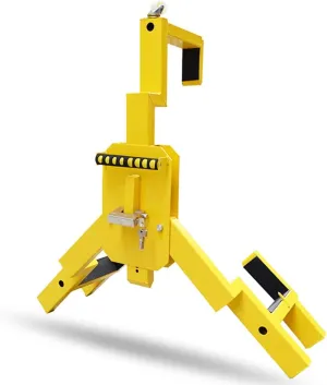 Heavy-Duty Wheel Clamp,Tire Clamp Wheel Lock, Metal Boot Stabilizer Anti Theft- Wheel Chock Lock Car Trailer Wheel-Security Travel Locking Claw Auto, Fit for Car Van Truck SUV Golf Carts Boat Trailer
