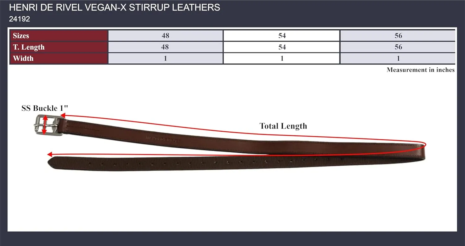 Henri de Rivel Nylon Lined Stirrup Leather