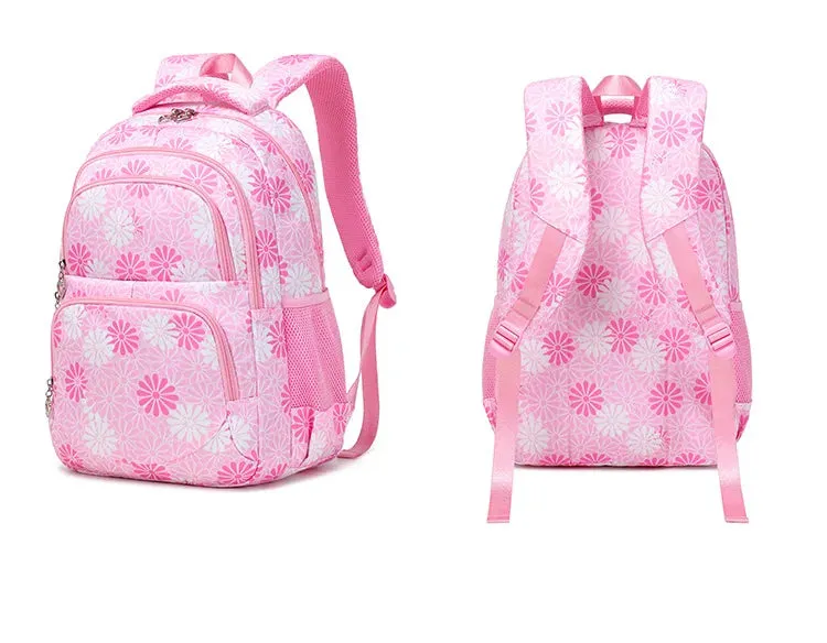 High Quality Bright Floral School Bag Set