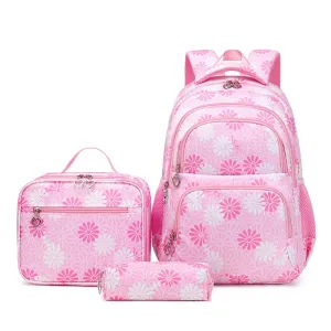 High Quality Bright Floral School Bag Set
