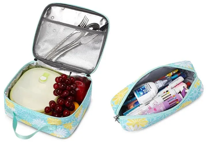 High Quality Floral School Bag Set