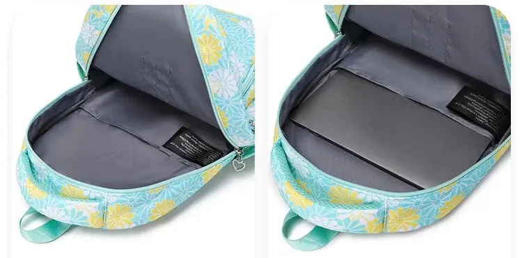 High Quality Floral School Bag Set