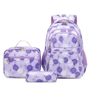 High Quality Floral School Bag Set