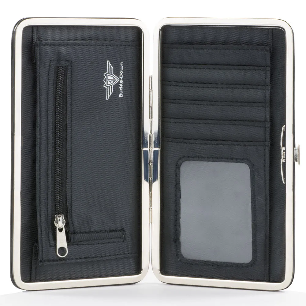 Hinged Wallet - MASTERS OF THE UNIVERSE REVELATION Group Pose and Title Logo White/Black