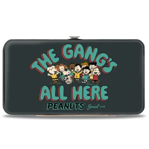 Hinged Wallet - Peanuts Gang THE GANG'S ALL HERE Group Pose Black/Blue