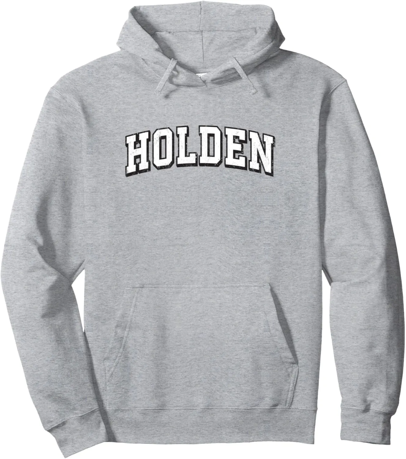 Holden Massachusetts Vintage Athletic Sports B&W Print Pullover Hoodie