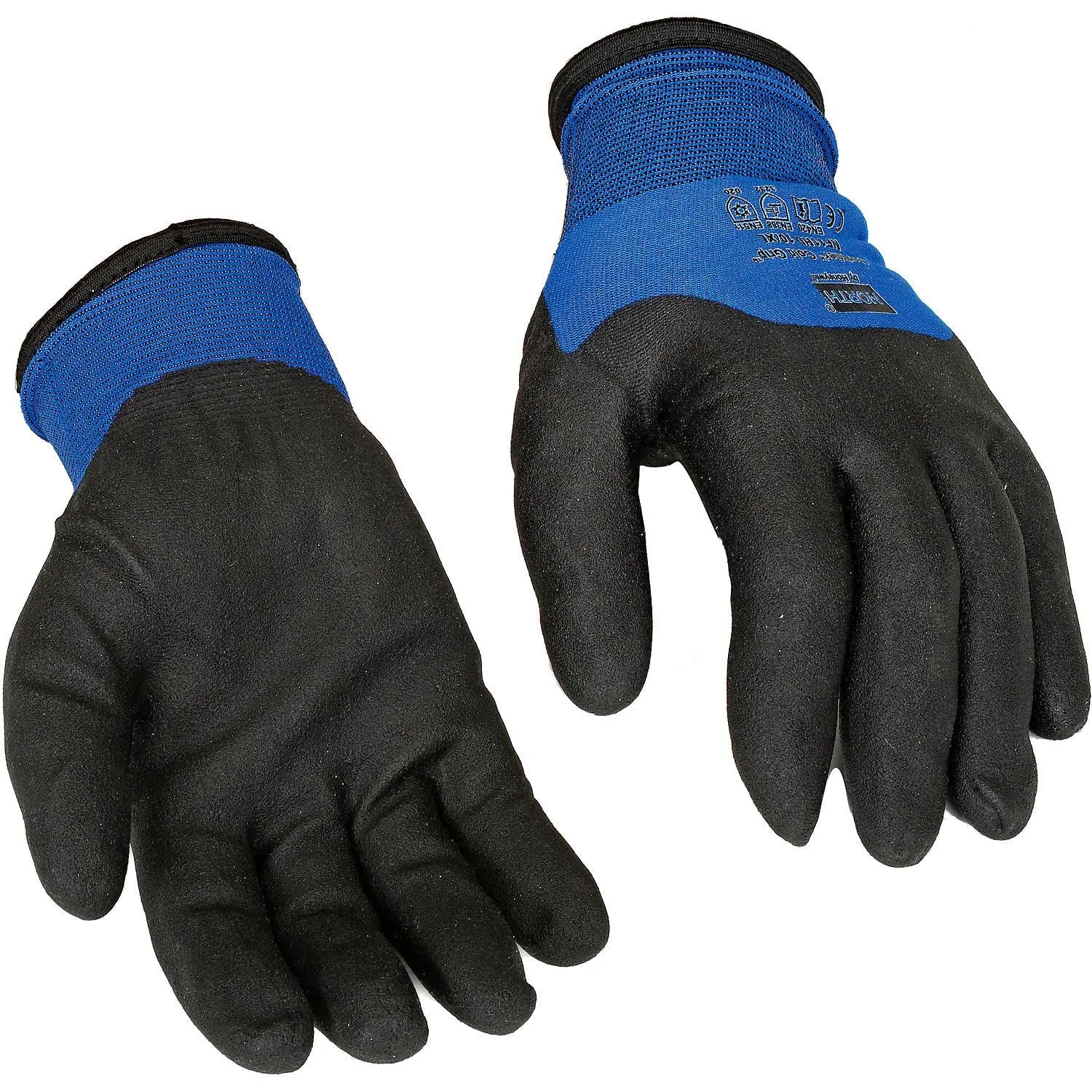 Honeywell Safety Products Usa Size 11 Black and Blue NorthFlex Cold Grip Nylon and PVC NylonSynthetic Lined Cold Weather Gloves (NF11HD/11XXL)