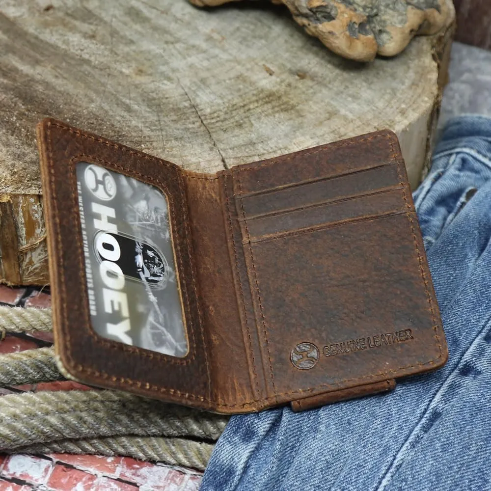 HOOEY Leather Tri-Fold Men's Wallet (Chishold - Tricolor)