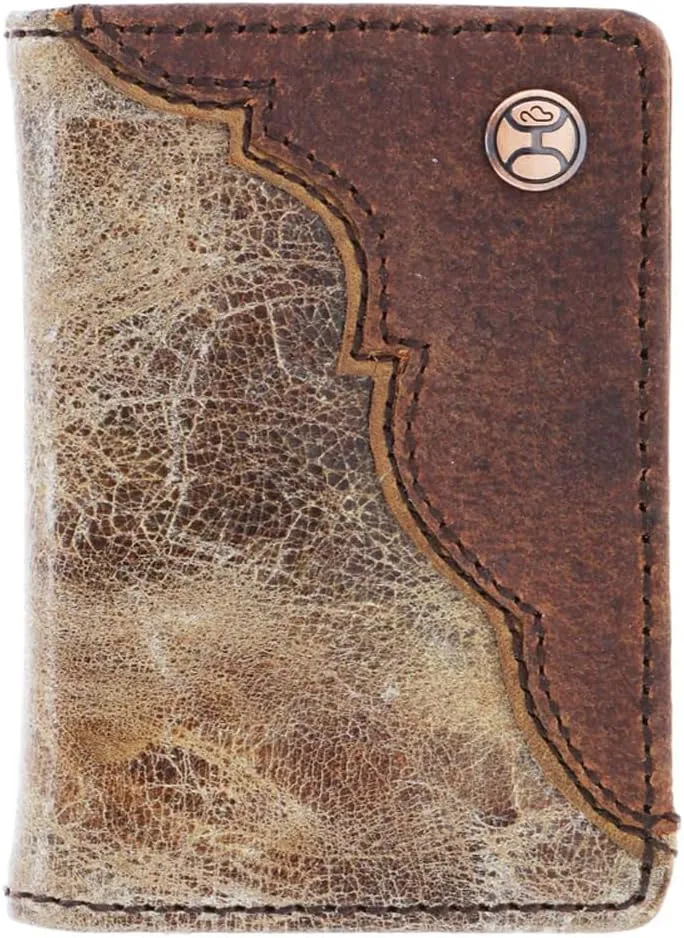 HOOEY Leather Tri-Fold Men's Wallet (Chishold - Tricolor)
