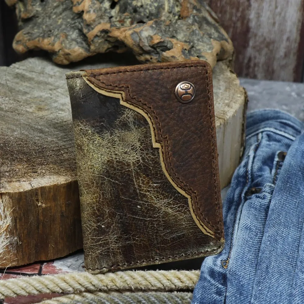 HOOEY Leather Tri-Fold Men's Wallet (Chishold - Tricolor)