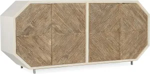 Hooker Furniture Commerce & Market Angles Credenza in White Wood