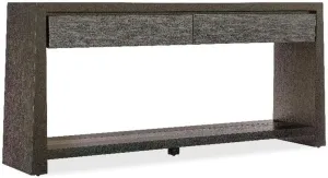 Hooker Furniture Commerce & Market Kubrick Wood Console Table in Brown