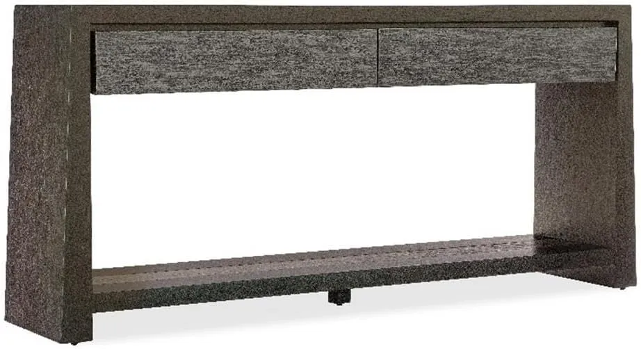 Hooker Furniture Commerce & Market Kubrick Wood Console Table in Brown