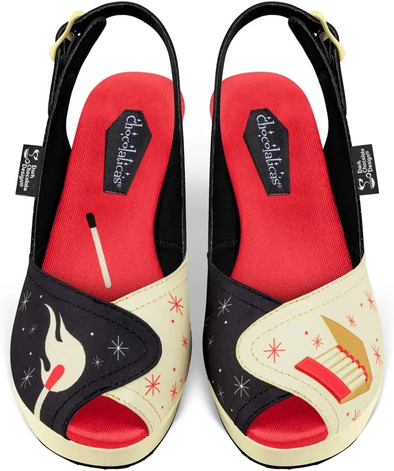 Hot Chocolate Design Chocolaticas She's on Fire Women's Sandals Multicoloured HCD 37