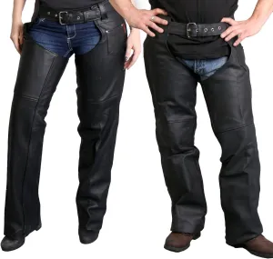 Hot Leathers Fully Lined Leather Chaps