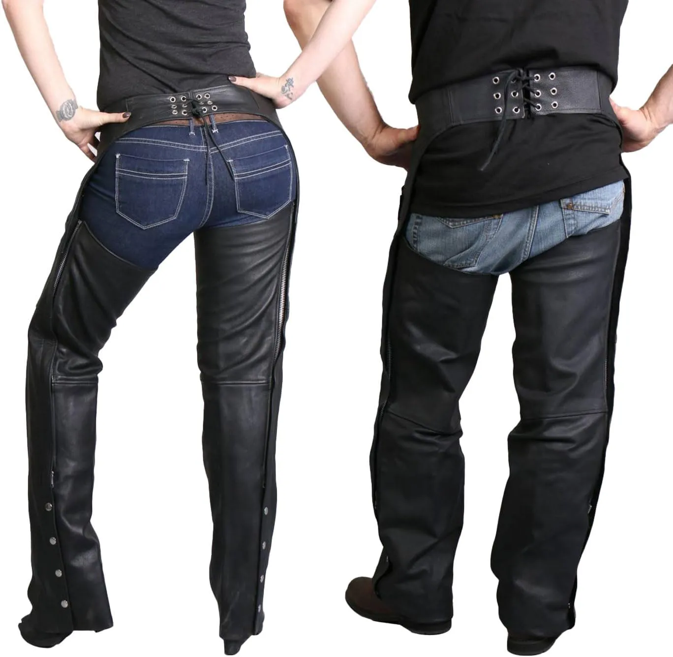 Hot Leathers Fully Lined Leather Chaps