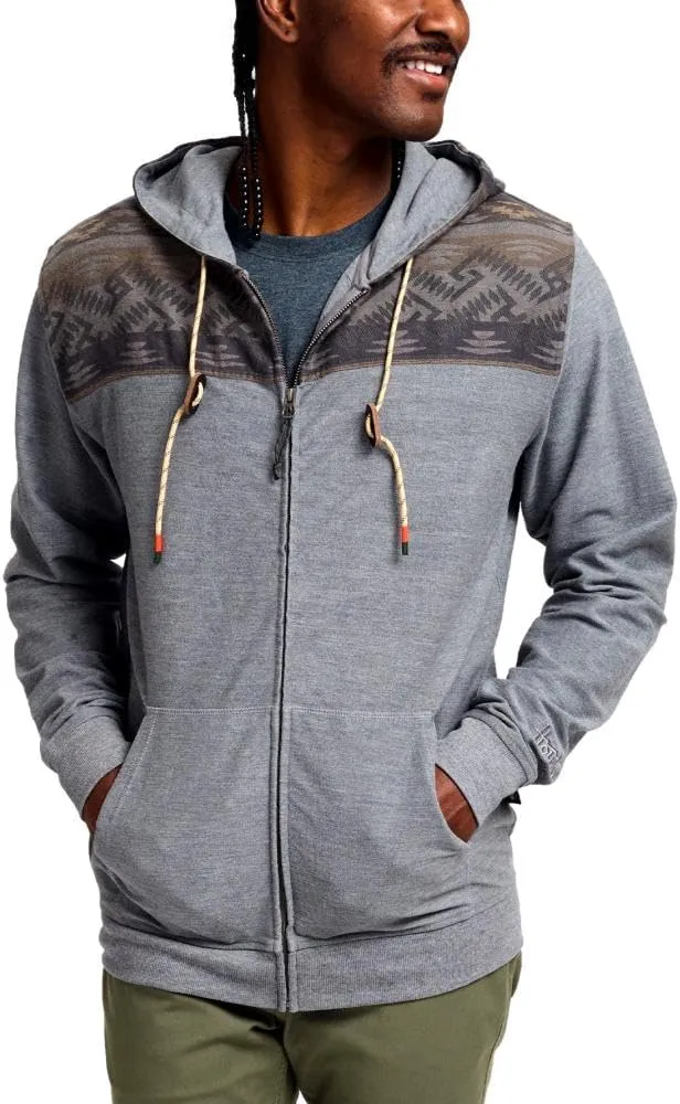 Howler Bros Men's Shaman Hoodie, Deep Grey/Herrador Jacquard