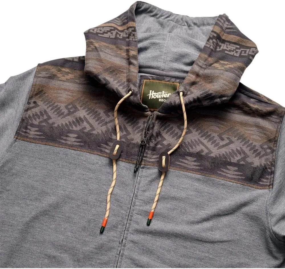 Howler Bros Men's Shaman Hoodie, Deep Grey/Herrador Jacquard