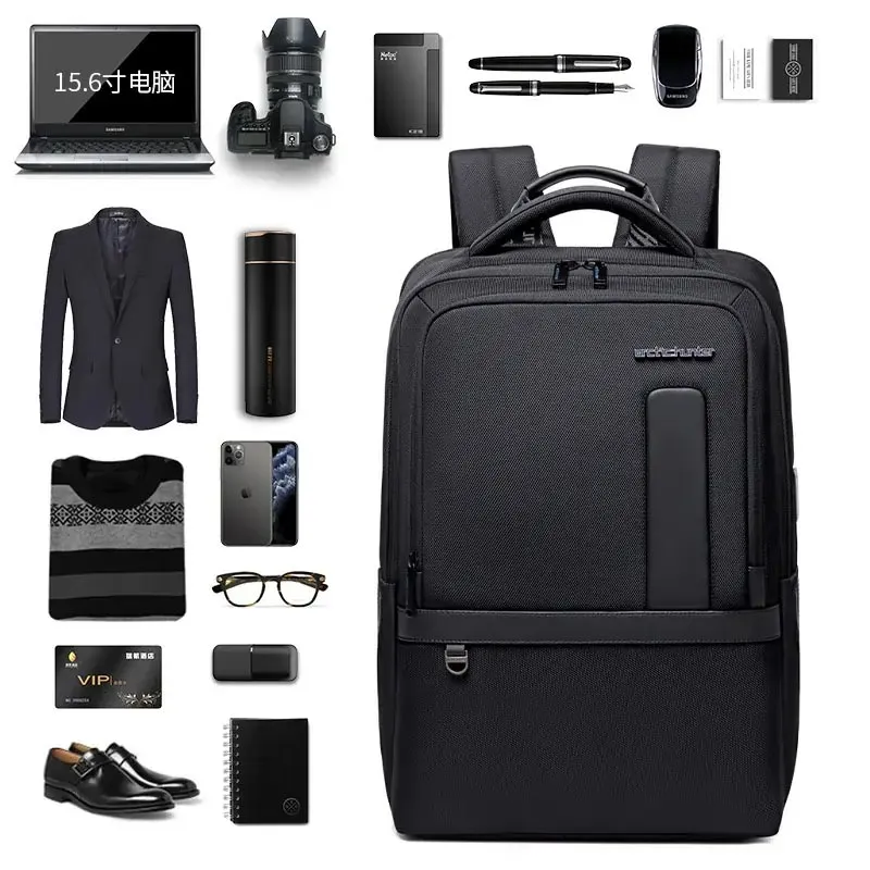 Hunter 16 Inch Expandable Laptop Backpack Water Repellent School Office Travel Day Pack with Built in USB port, B00490