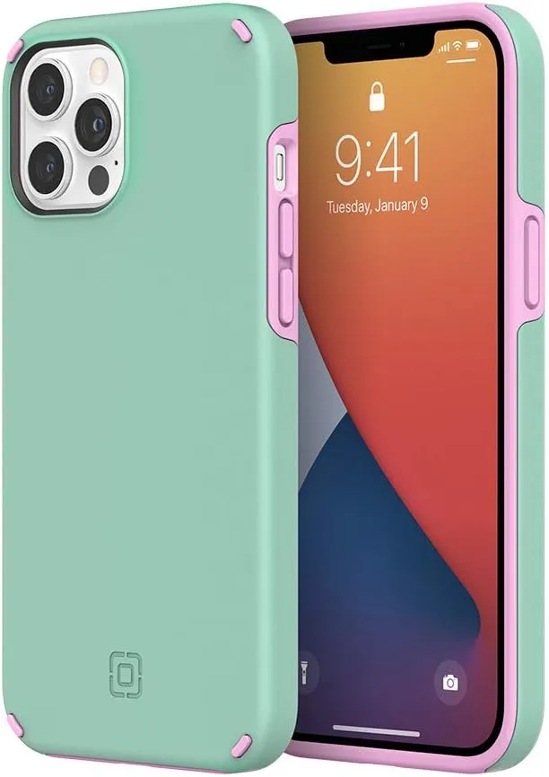 Incipio Duo Case for iPhone 12 Pro Max (6.7") – Magsafe & Wireless Charging Compatible, Slim Dual-Layer Protective Case with 12ft Drop Protection, Shock-Absorbing, Scratch-Resistant Cover - Mint