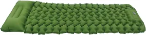 Inflating Sleeping Pad Ergonomic Foot Inflatable Pad Storage Bag Camping Outdoor Office (Olive Green)