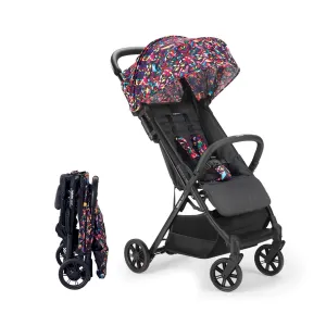 Inglesina Quid Stroller, Maya Black (Otomi-Inspired) - Compact, Airplane Travel Stroller for Babies & Toddlers 3 Months to 50 lbs - Lightweight - Easy to Open - BPA Free