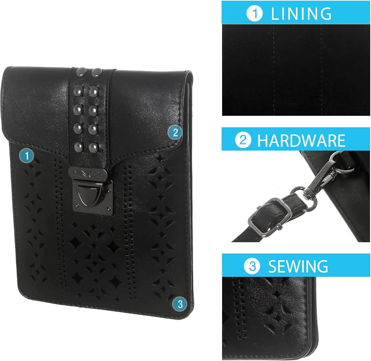 INICAT Small Crossbody Bags for Women Gifts for Teenage Girls Leather Cell Phone Purse