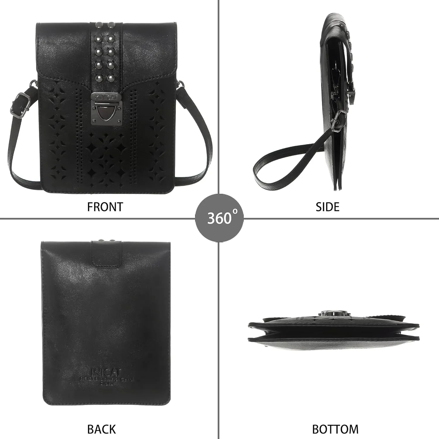 INICAT Small Crossbody Bags for Women Gifts for Teenage Girls Leather Cell Phone Purse