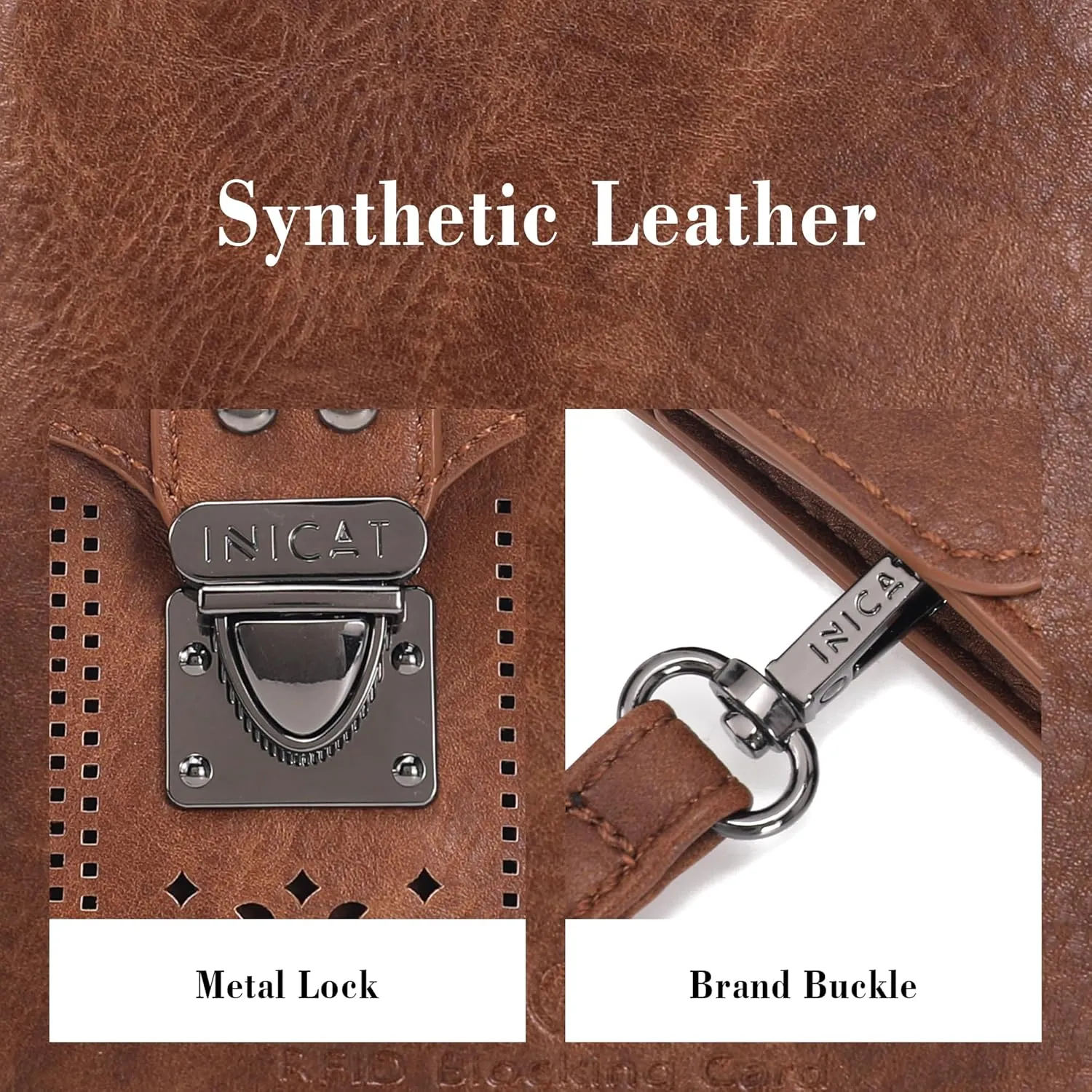 INICAT Small Crossbody Bags for Women Gifts for Teenage Girls Leather Cell Phone Purse