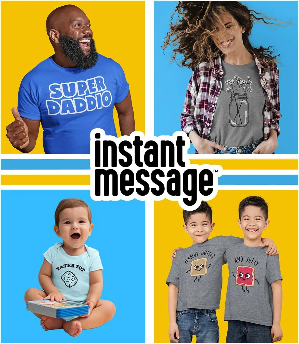 Instant Message - Happy First Day of School - Toddler & Youth Crewneck Fleece Sweatshirt