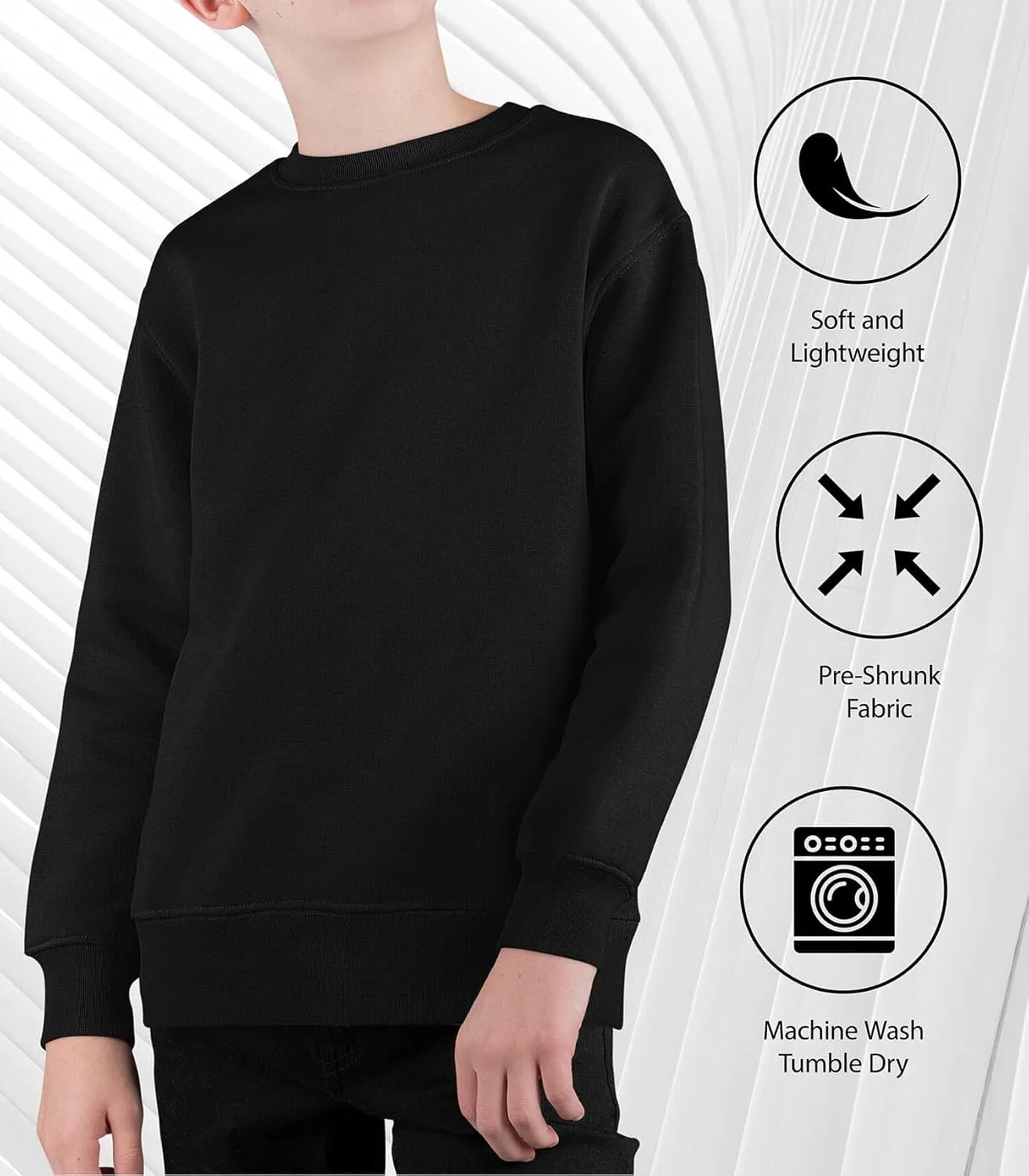 Instant Message - Happy First Day of School - Toddler & Youth Crewneck Fleece Sweatshirt
