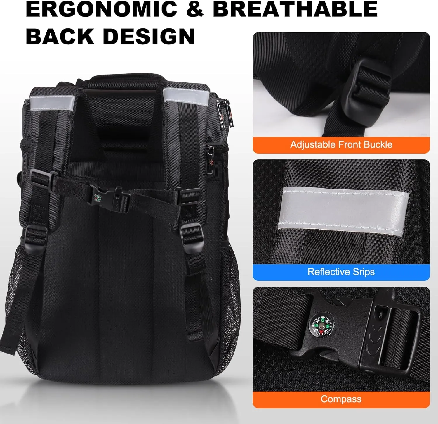 Insulated Cooler Backpack Waterproof Leak-Proof Over-Size Storage for Picnic, Camping, Lunch, Large Soft Cooler Bag Outdoor