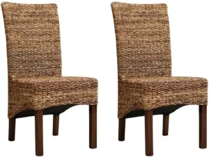 International Caravan Furniture Piece Gaby Woven Banana Dining Chair (Set of 2)
