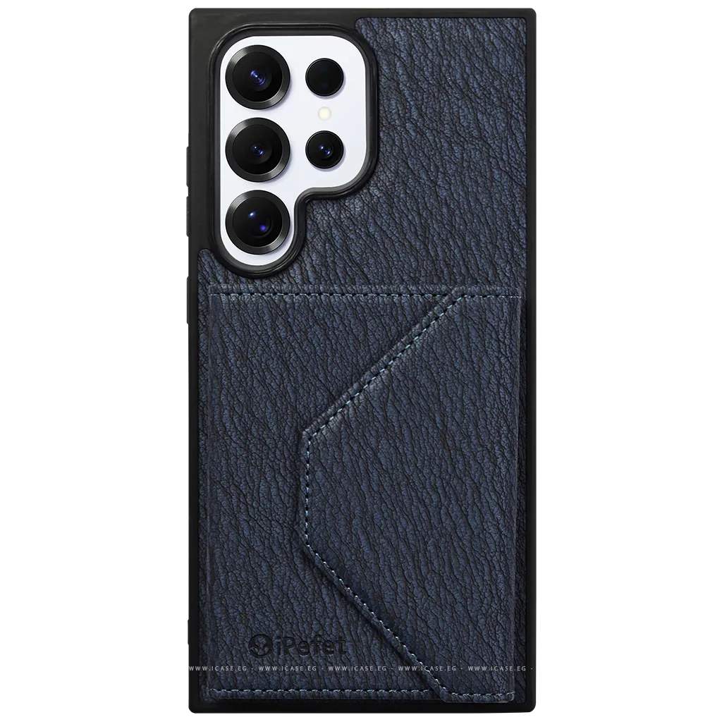 iPefet Leather Wallet With Card Holder Case for Samsung