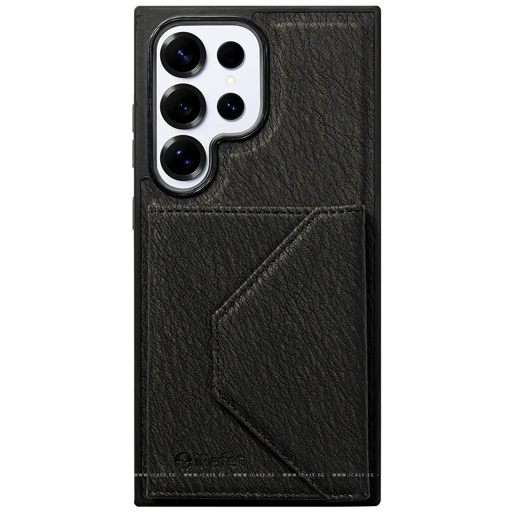 iPefet Leather Wallet With Card Holder Case for Samsung