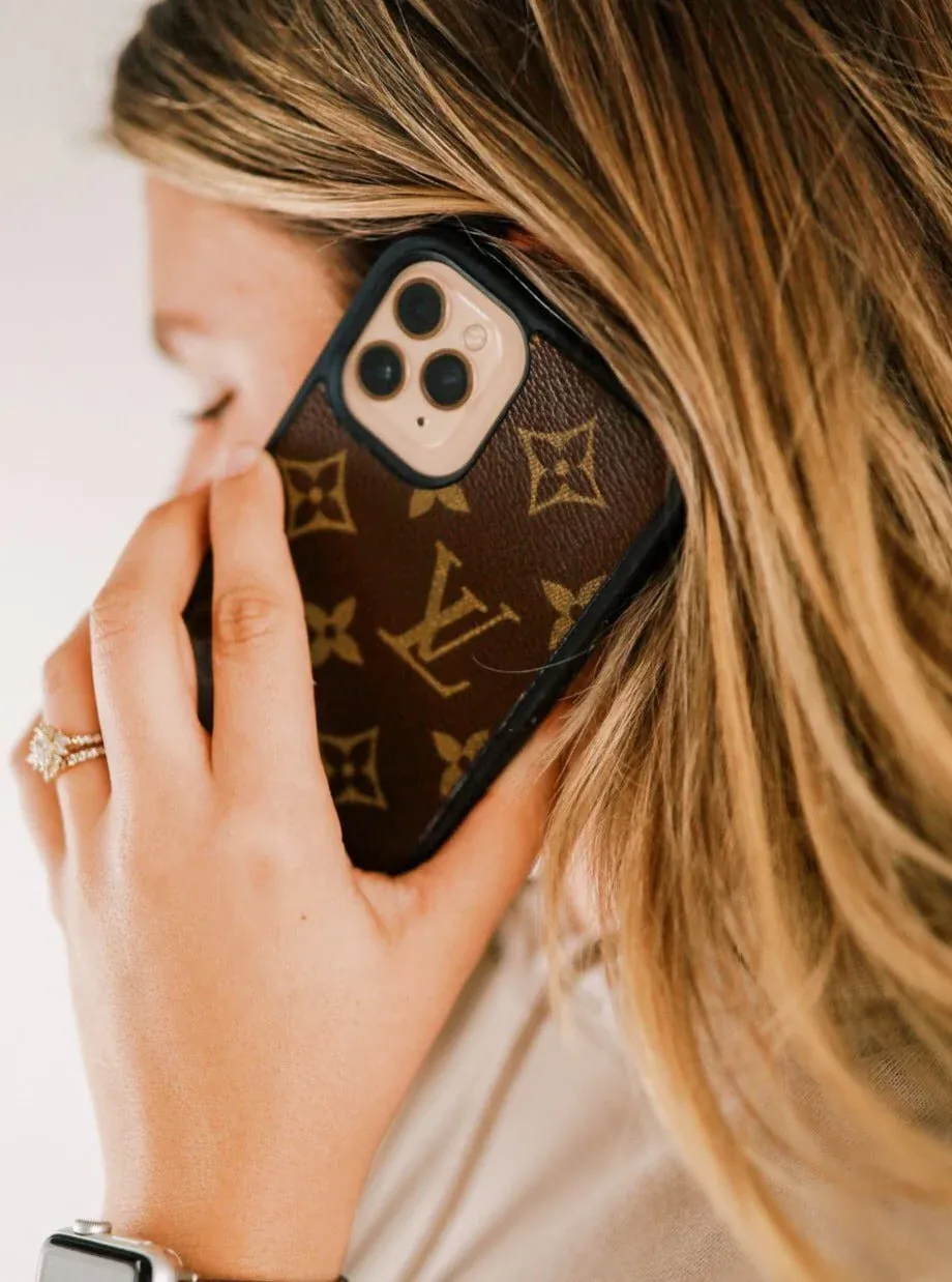 iPhone 14 Louis Vuitton Leather Case