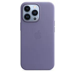 iPhone 14 Pro Leather Case (Not Magsafe) with Logo-Light Purple